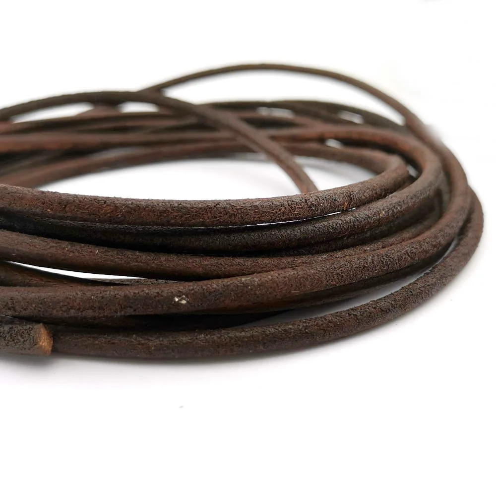 Шнур AaaZee из натуральной кожи 2 ярда 4 мм|Ювелирная фурнитура и компоненты| |