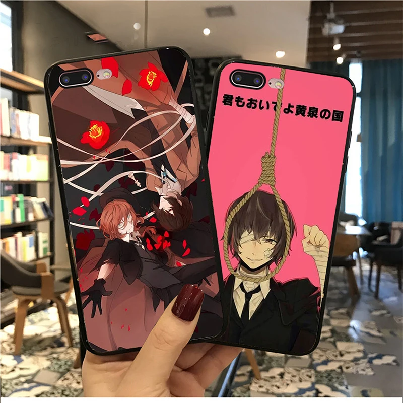 Чехол для телефона с японским аниме бродячие собаки Dazai Osamu оболочка iPhone 11 pro max 8 7 6