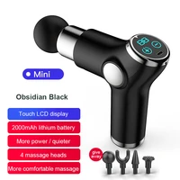 lcd mini fascia gun portable usb rechargeable massage gun muscle relaxation portable fitness equipment massager