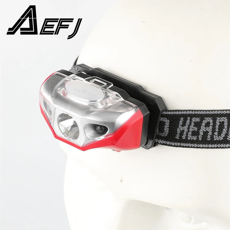 Налобный фонарь светодиодный с инфракрасным датчиком 100 м аккумулятором