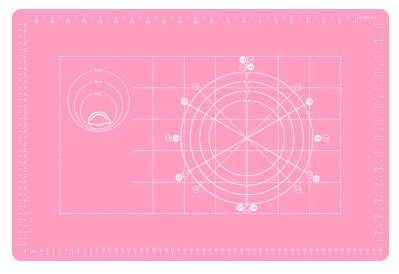Pink 50x60 cm Многоразовый силиконовый коврик для выпечки Эко-коврик для раскатки теста большой антипригарный коврик для духовки Кондитерские аксессуары инструменты новые - Цвет: Pink 50x60 cm