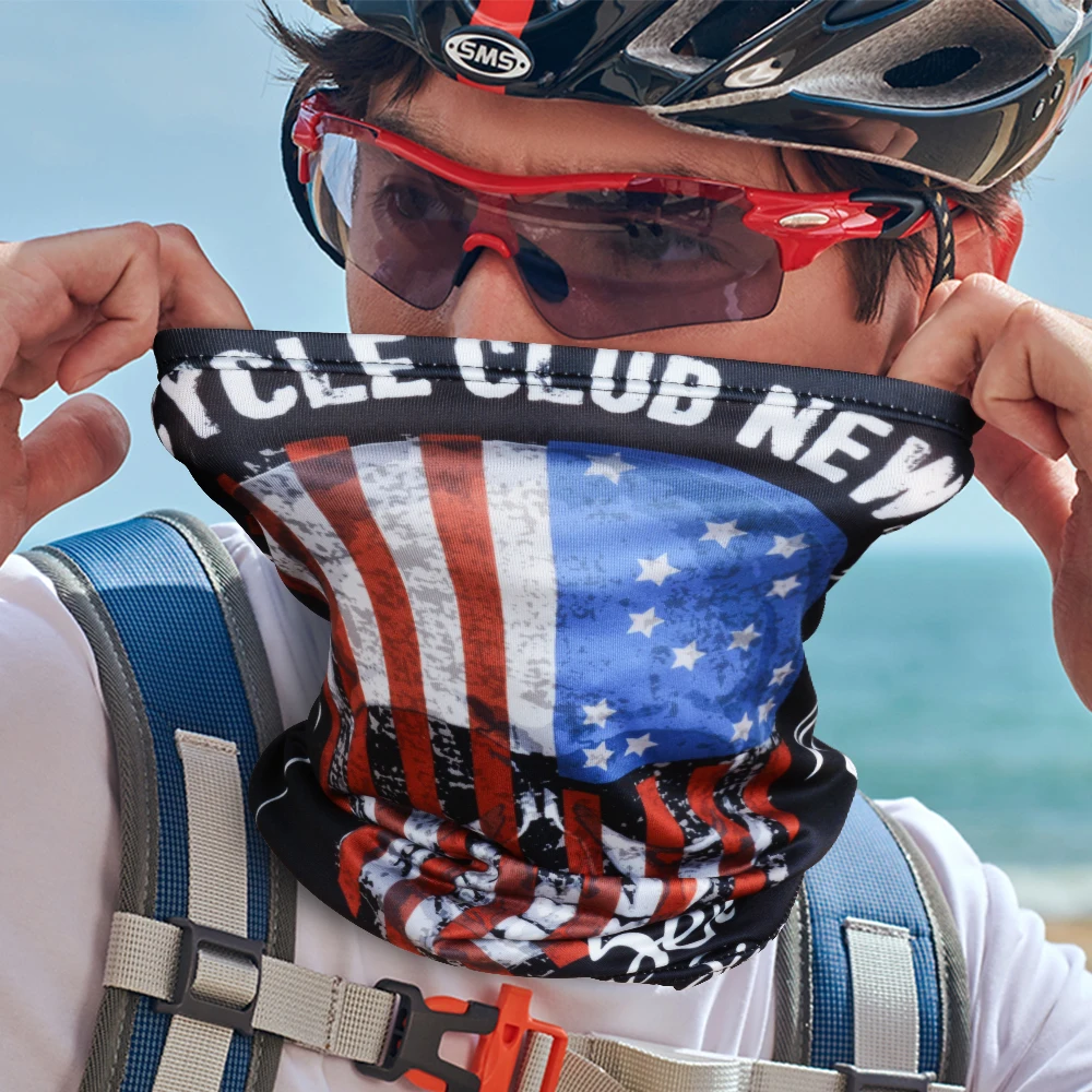 Банданы в стиле хип-хоп 1 шт. с рисунком черепа звезд и полос походный шарф для