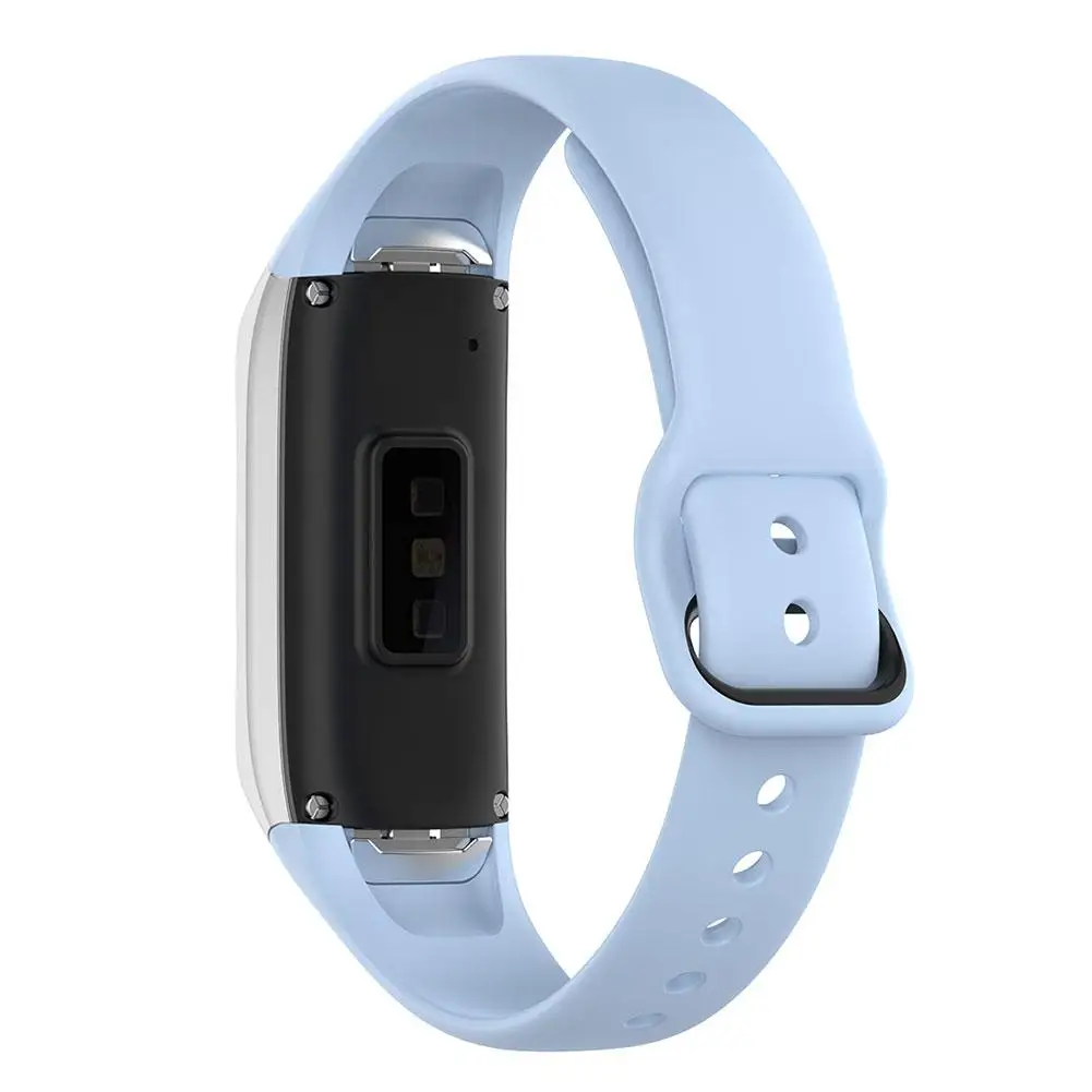 Силиконовые спортивные часы ремешок на запястье ремешок для samsung Galaxy Fit SM-R370 смарт-браслет Ремешки для наручных часов аксессуары - Цвет: Blue