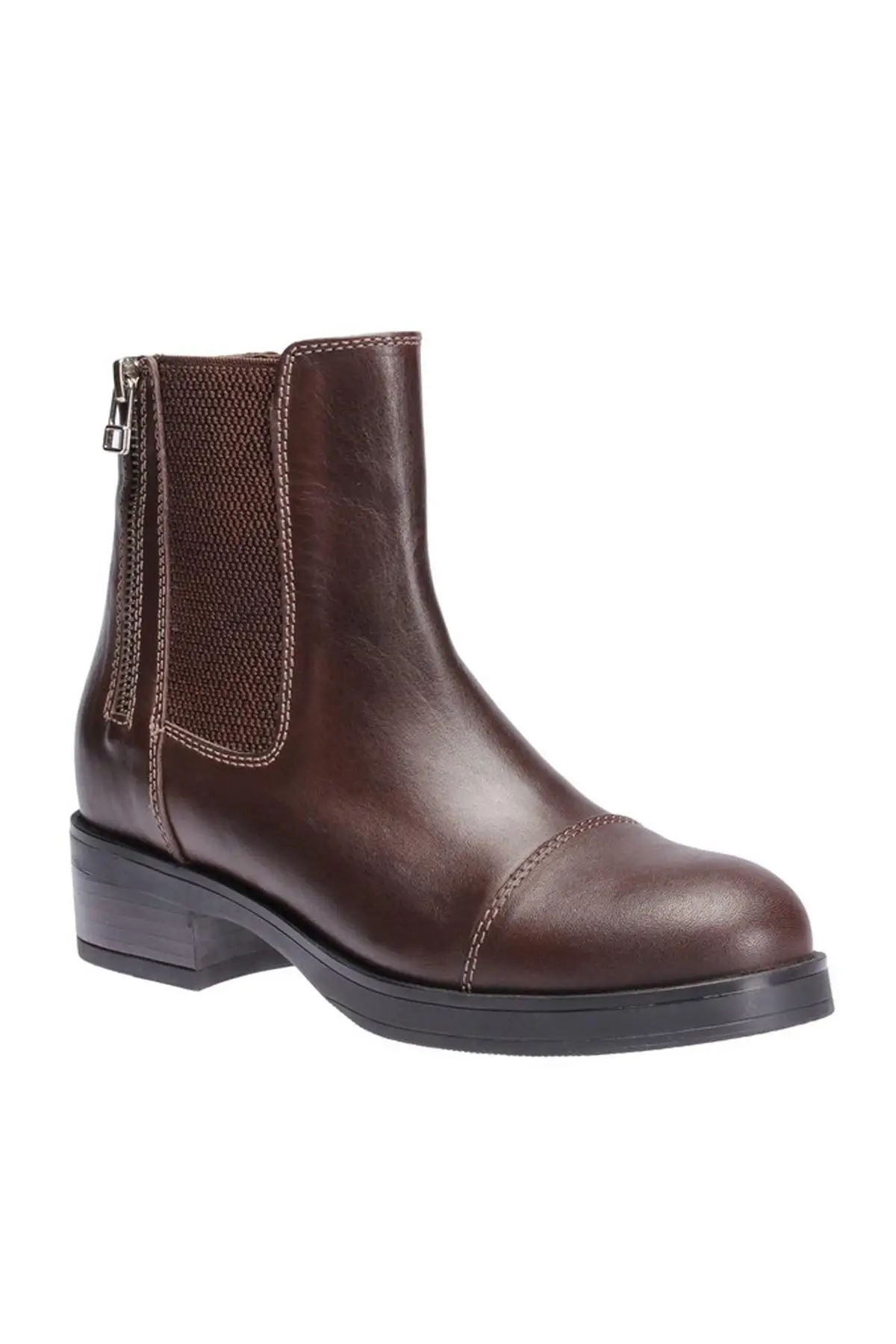 Женские ботинки из натуральной кожи с жемчугом цвет коричневый коллекция 120130000083