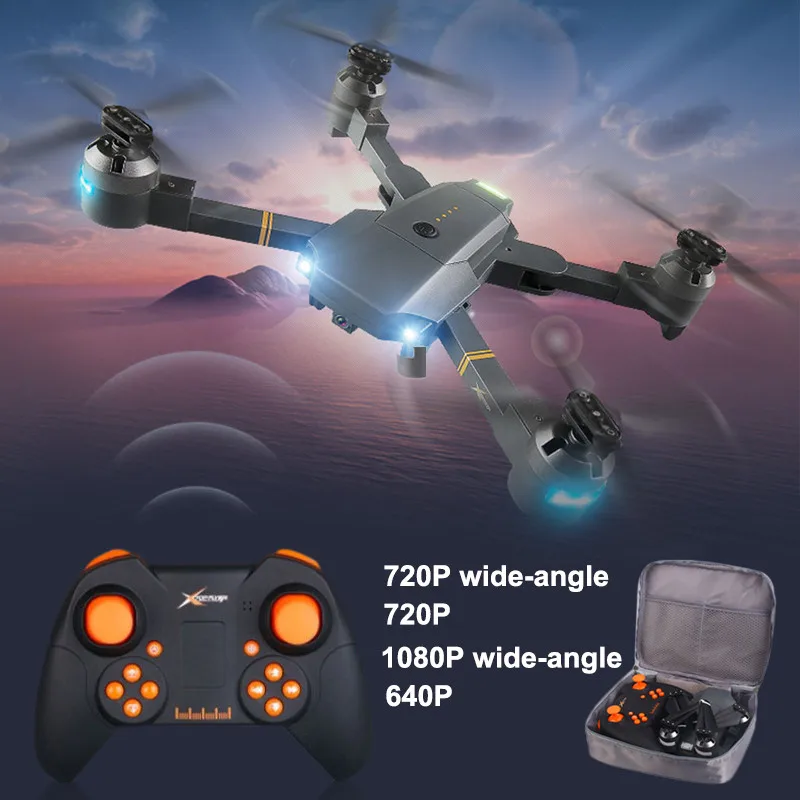 XT-1 складной Радиоуправляемый Дрон с камерой WiFi FPV 2MP RC вертолет Квадрокоптер высота удерживающий Дрон Безголовый режим 360 градусов флип
