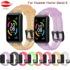 Ремешок силиконовый для Huawei Band 6, сменный спортивный браслет для наручных часов, аксессуары, дешевый