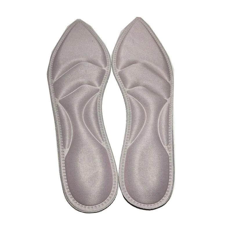 pink Sponge Sport Shoes Pad Comfortable Gel Insoles Ladies Massage Sole Women Insoles Inserts Shock Absorption Pads - Цвет: pink