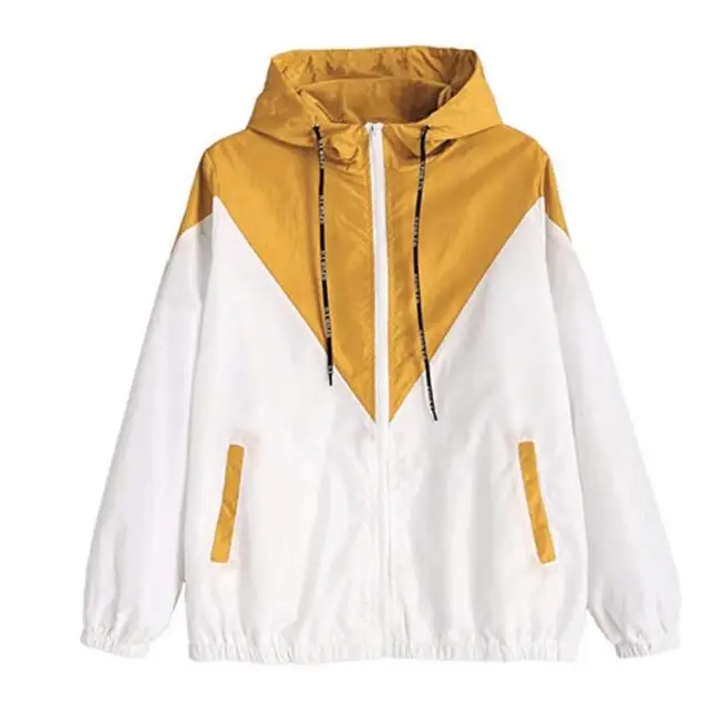 Женская Базовая куртка с карманами на молнии повседневная длинными рукавами