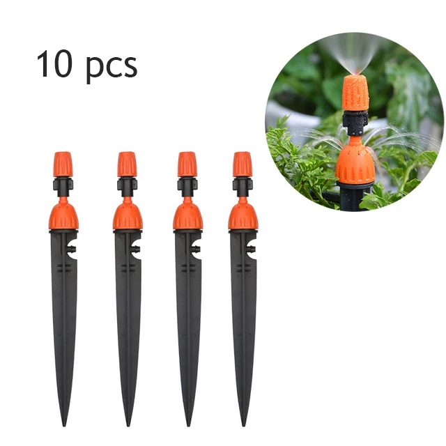 10pcs 30 м Автоматическая микро капельная оросительная система орошения сада спрей самополива наборы с регулируемой капельницей - Цвет: 10pcs
