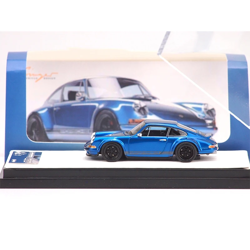 

Timothy & Pierre 1:64 Model Car Porsche Singer 964 Transparency Blue Limited 499 Resin Diecast Collection Gifts Display