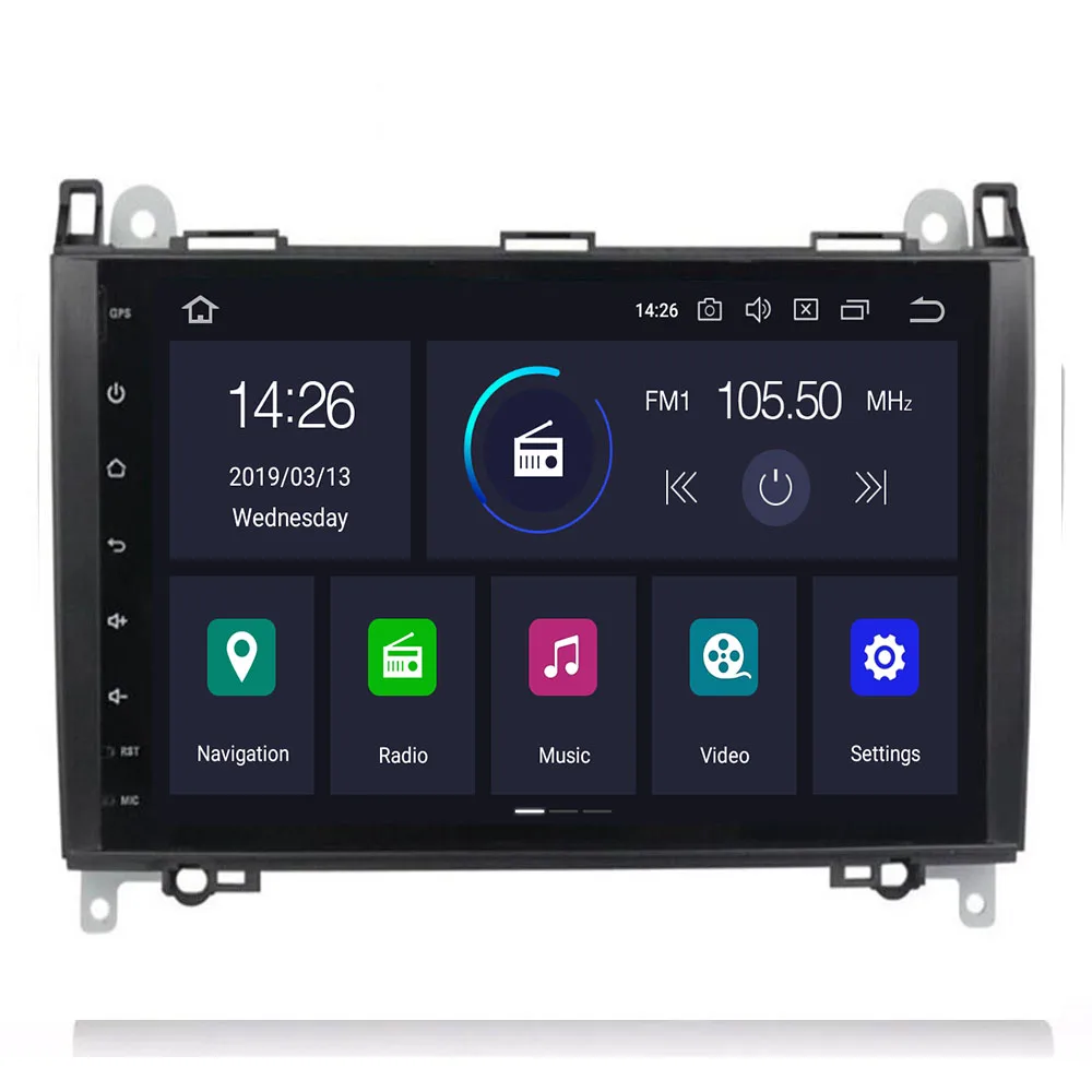 9 &quotandroid 10 4 + 64G Автомобильный Радио Мультимедийный Плеер dvd gps для Mercedes Benz Sprinter B200