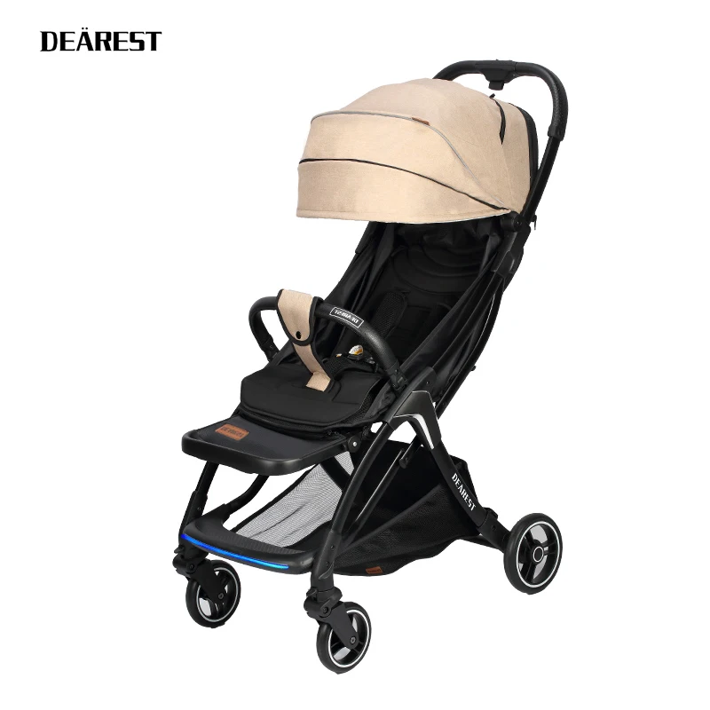Cloth Kakki Dearest A8L быстрая складная детская коляска со съемным навесом - Цвет: Cloth Kakki