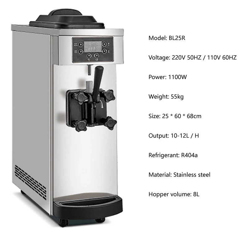 Коммерческий агрегат для производства мягкого мороженого Рабочий стол дешевый