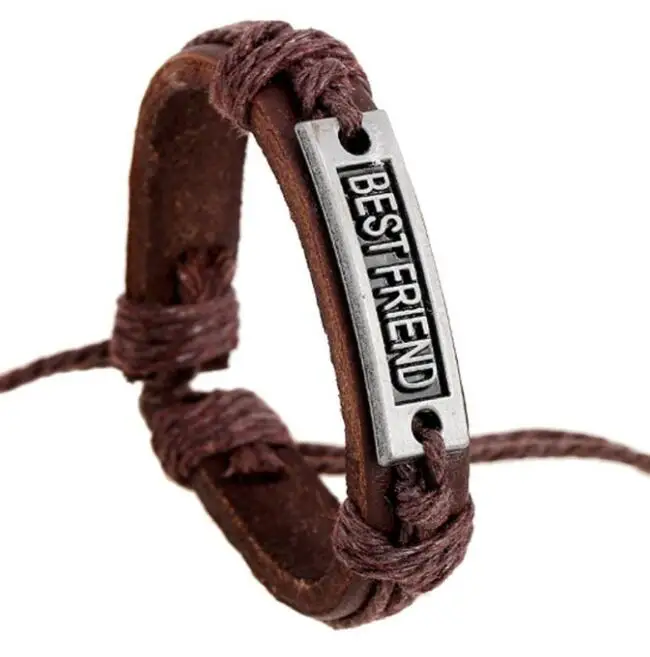 Charm Vintage Multilayer Leather Bracelet Women Believe Bracelets Cheap Jewelry Best Friends Gift#28322 | Дом и сад
