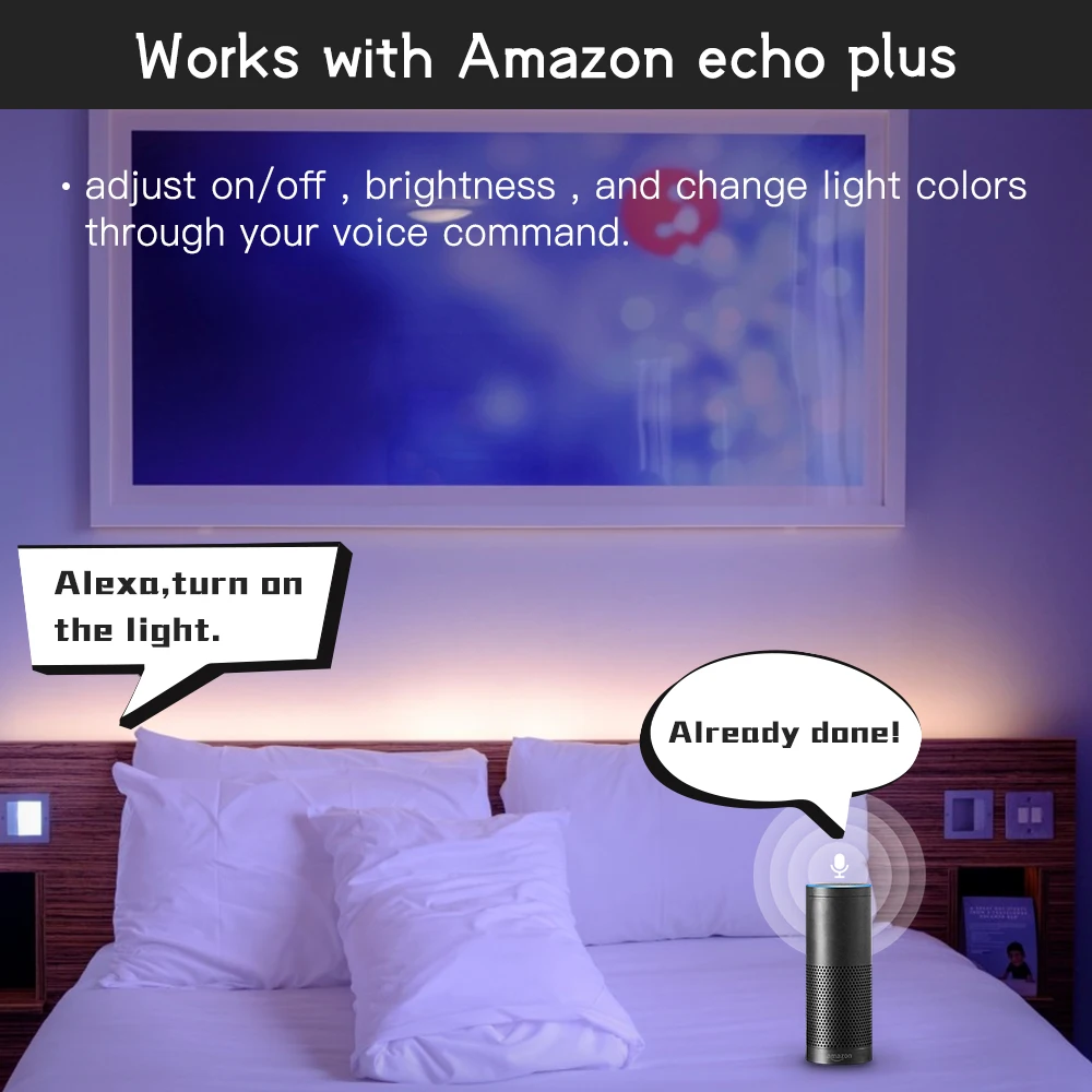 Zigbee DC12/24V 6 в 1 RGBCCT Светодиодные ленты Управление Работать с Tuya Smartthings Conbee Alexa Echo
