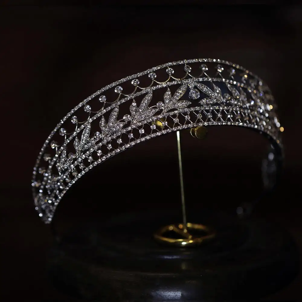 FIDDY898 Винтаж Bling свадебная корона диадема тиара с цирконием обувь украшением в