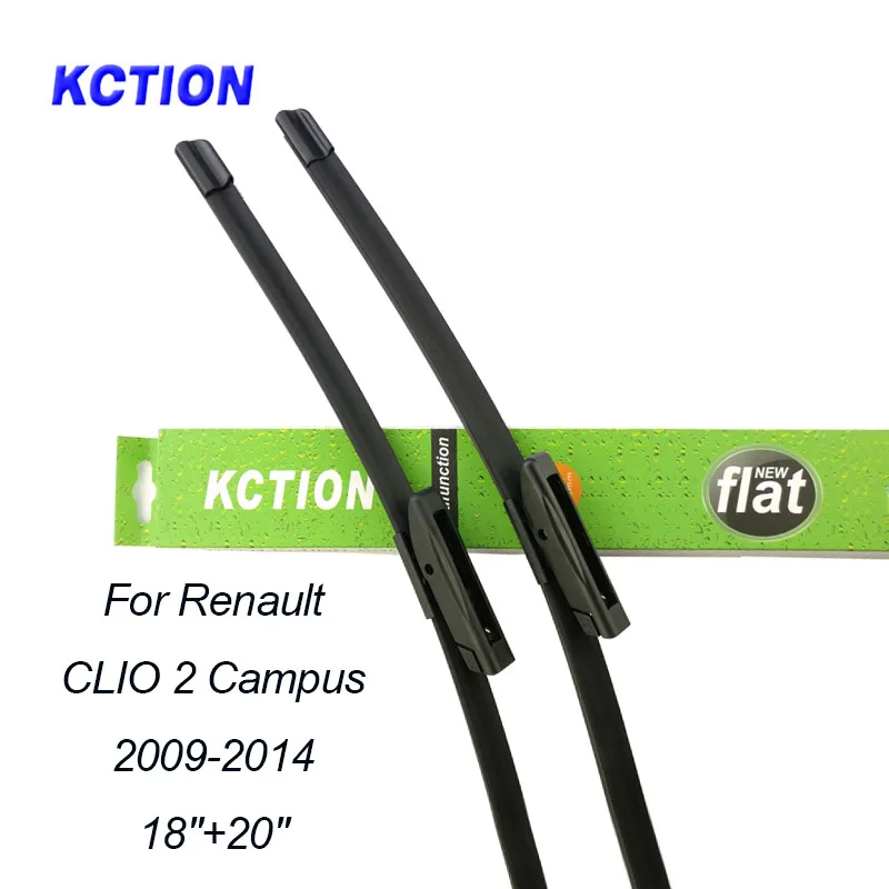 Дворники для Renault CLIO 2 (2009 2014) 18 + 20 дюймов стеклоочистители переднего стекла