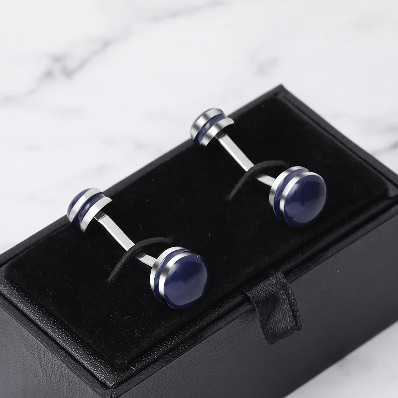 Классические изысканные простые запонки медные высококачественные круглые