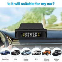 4 external sensors tire pressure temperature real time display car tpms tire pressure monitoring alarm system