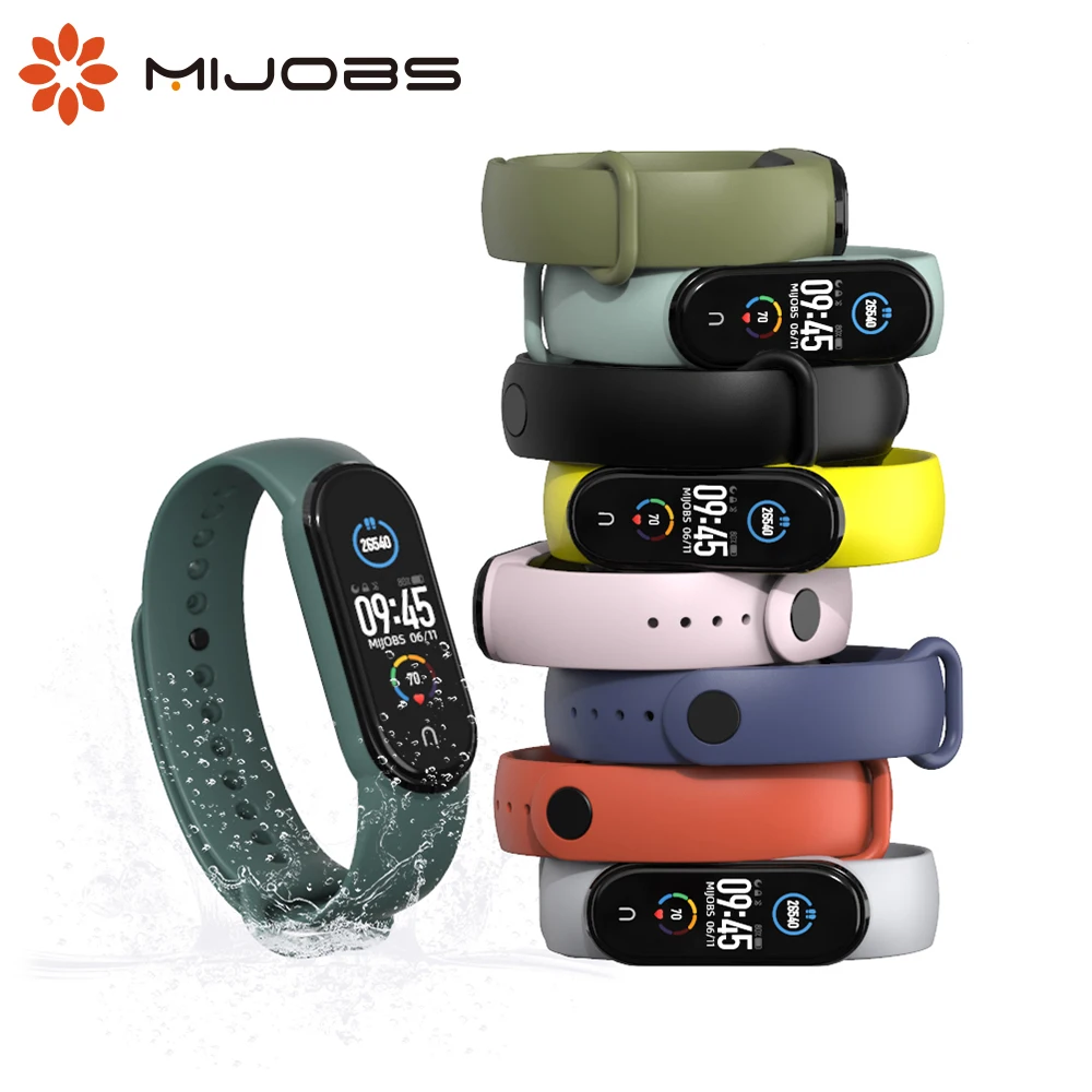 

Strap For Mi Band 6 Wristband Global Silicone Band for Amazfit Band 5 Smart Bracelet Correa Sport Opaska Miband 5 Pulsera