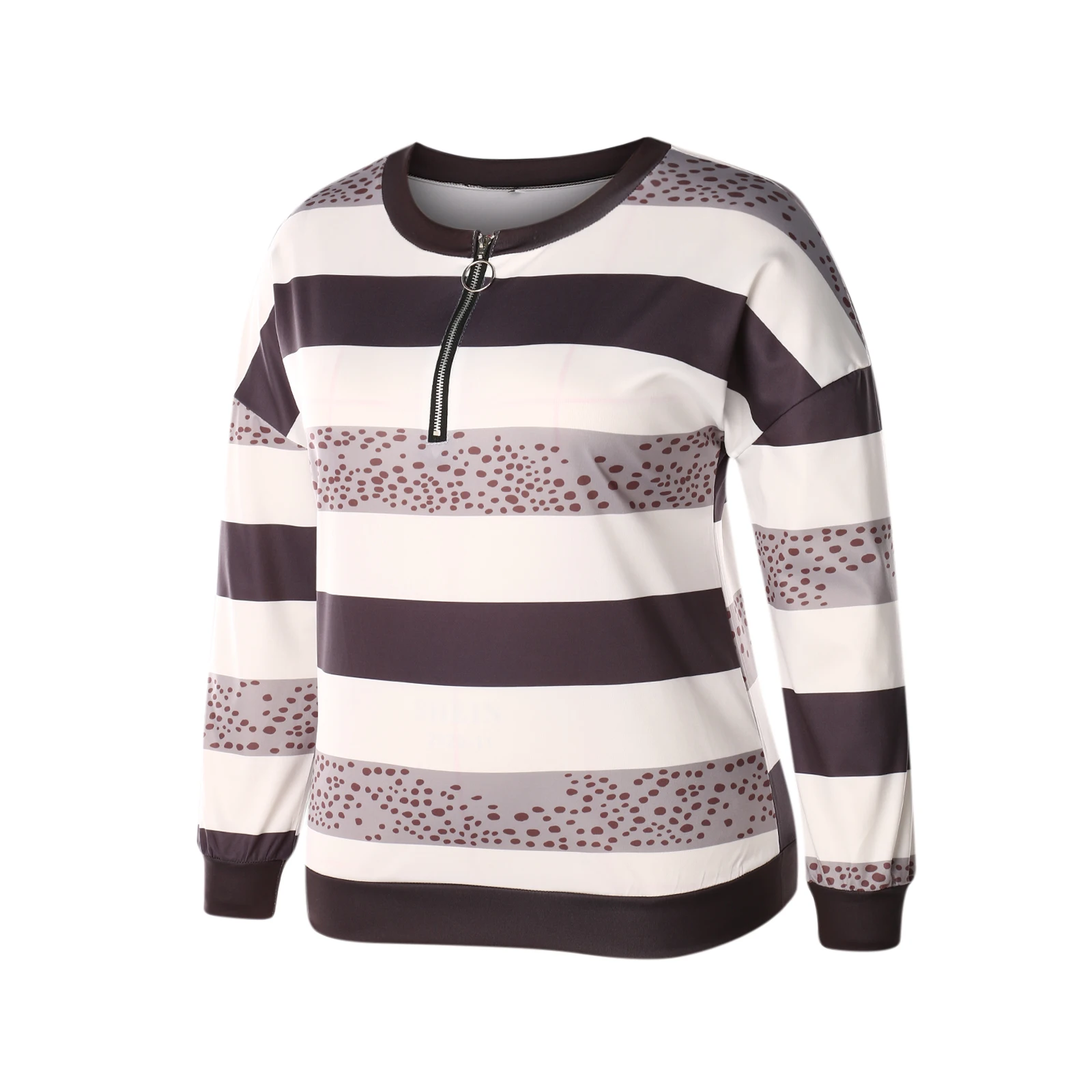 hirigin Plus Size Female Pullover Striped/ Star Print V-Neck Shirt Long Sleeve Blouse Tops for Summer Fall S-5XL | Женская одежда