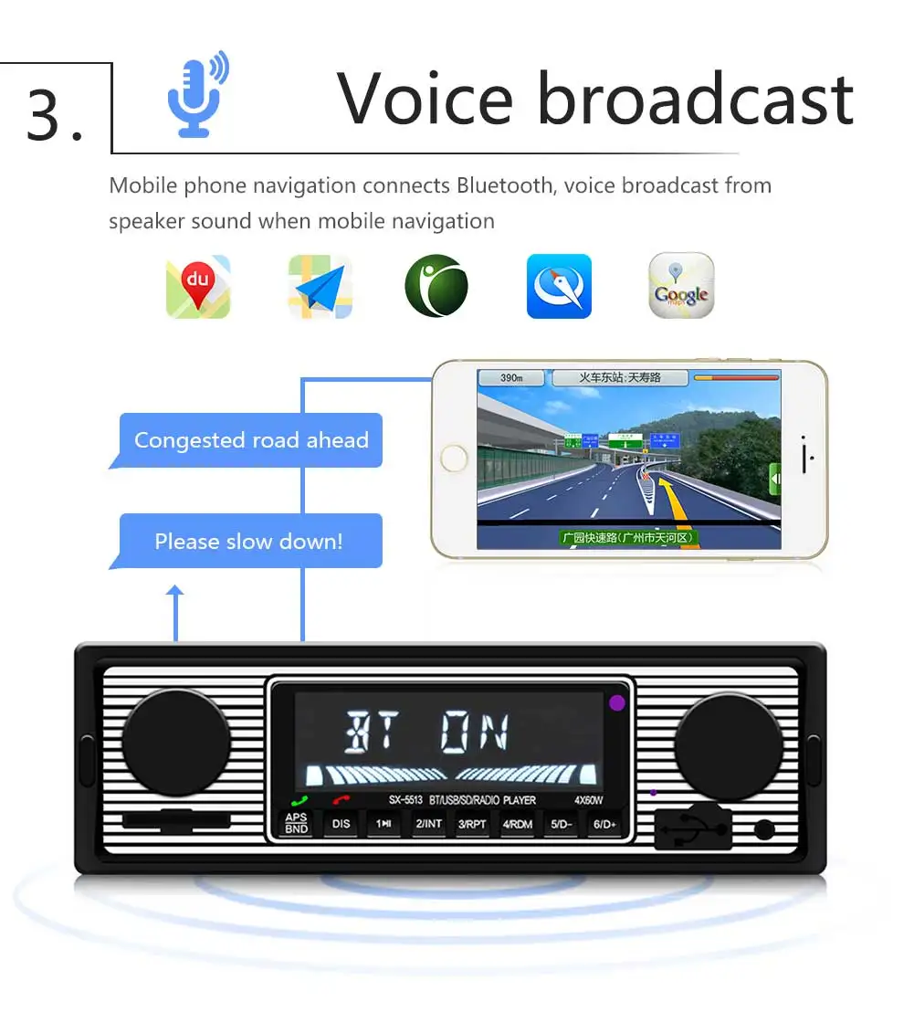 Автомагнитола 1 Din 5513 12 В Bluetooth mp3 плеер FM USB TF карта AUX вход|MP3-плеер для авто| |