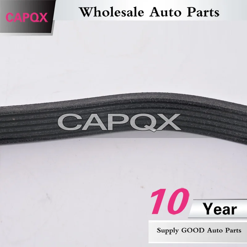 V ребристый ремень CAPQX для вентилятора и генератора OEM #99366 K1230 6PK1230 Toyota 2007 Corolla SED