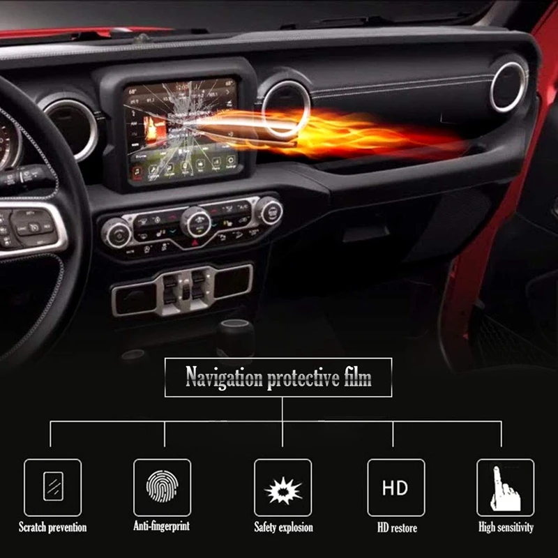 Сверхтонкая Защитная пленка для 2018 Jeep Wrangler Jl U-Connect 8 4 дюйма |