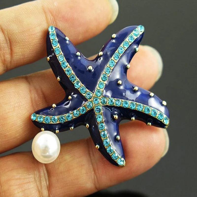 Wuli &amp baby жемчужина фотография для женщин синий ринон морская звезда повседневные