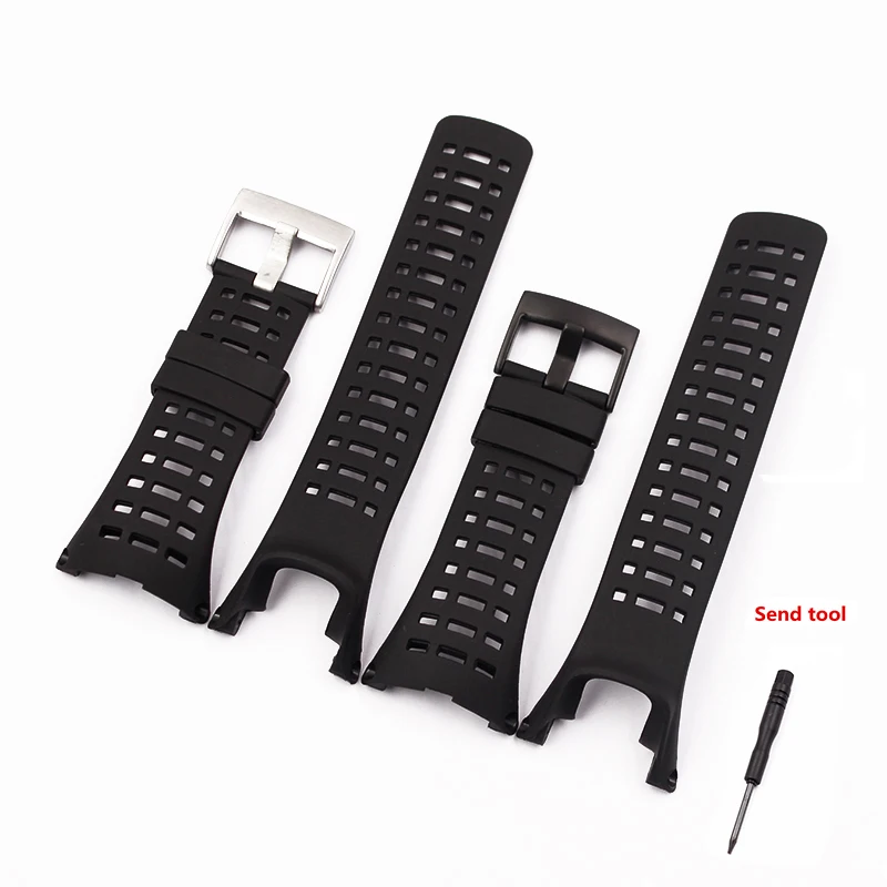 Watch Accessories Rubber Silicone Strap  For Suunto Ambit 3 Peak - Ambit 2 Buckle Rubber Watchbands Correa Men's Watch Band