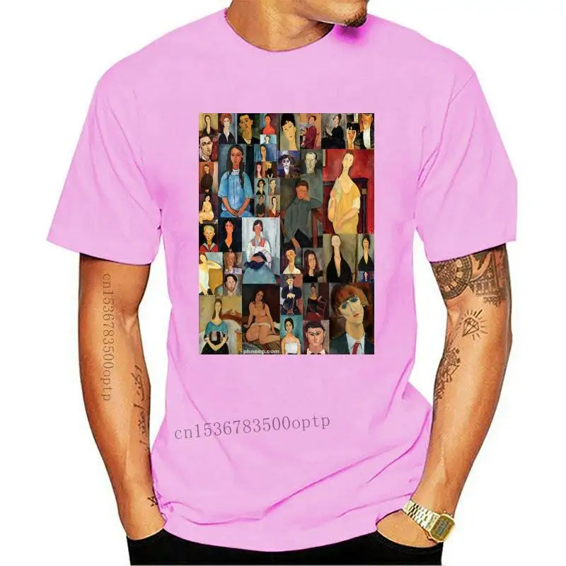 

Новая мужская футболка Modigliani Футболка-коллаж для мужчин и женщин