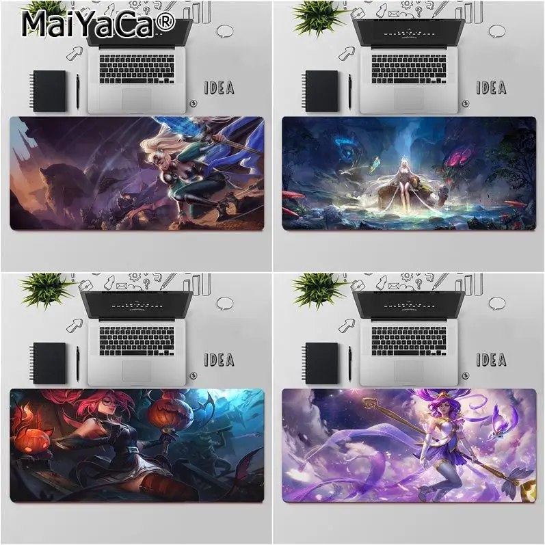 Высококачественный игровой коврик для мыши MaiYaCa League of Legends Janna из натурального