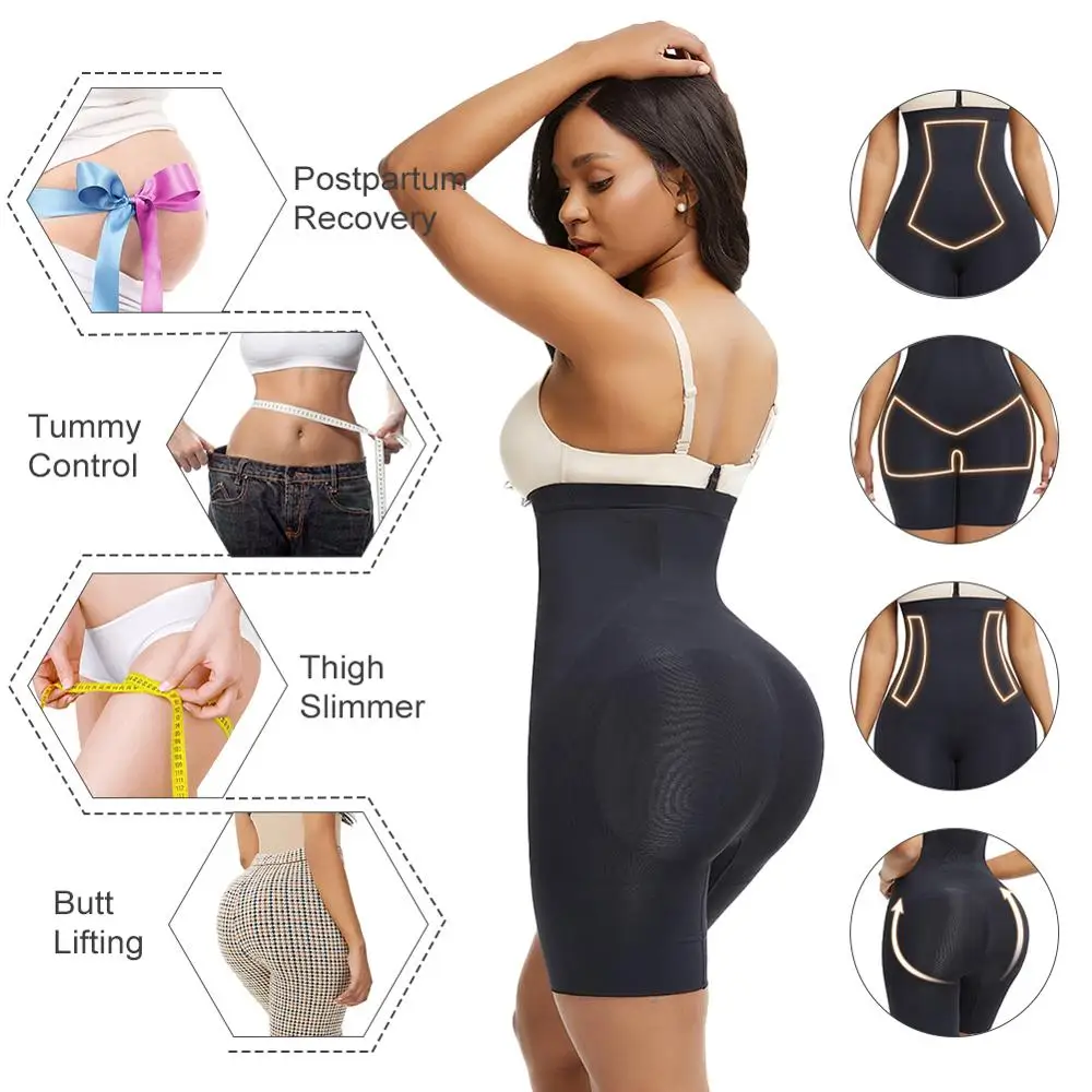 Женское Бесшовное Корректирующее белье с высокой талией 3XL | Женская одежда