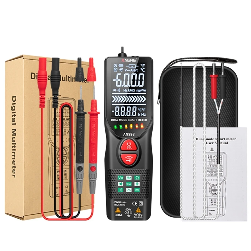 

Professional High Precise 6000 Counts Automatic AC DC Digital Multimeter Digital