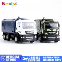 150 scale military police transport alloy car model pull back sound light diecast vehicle truck army toys for boy collection