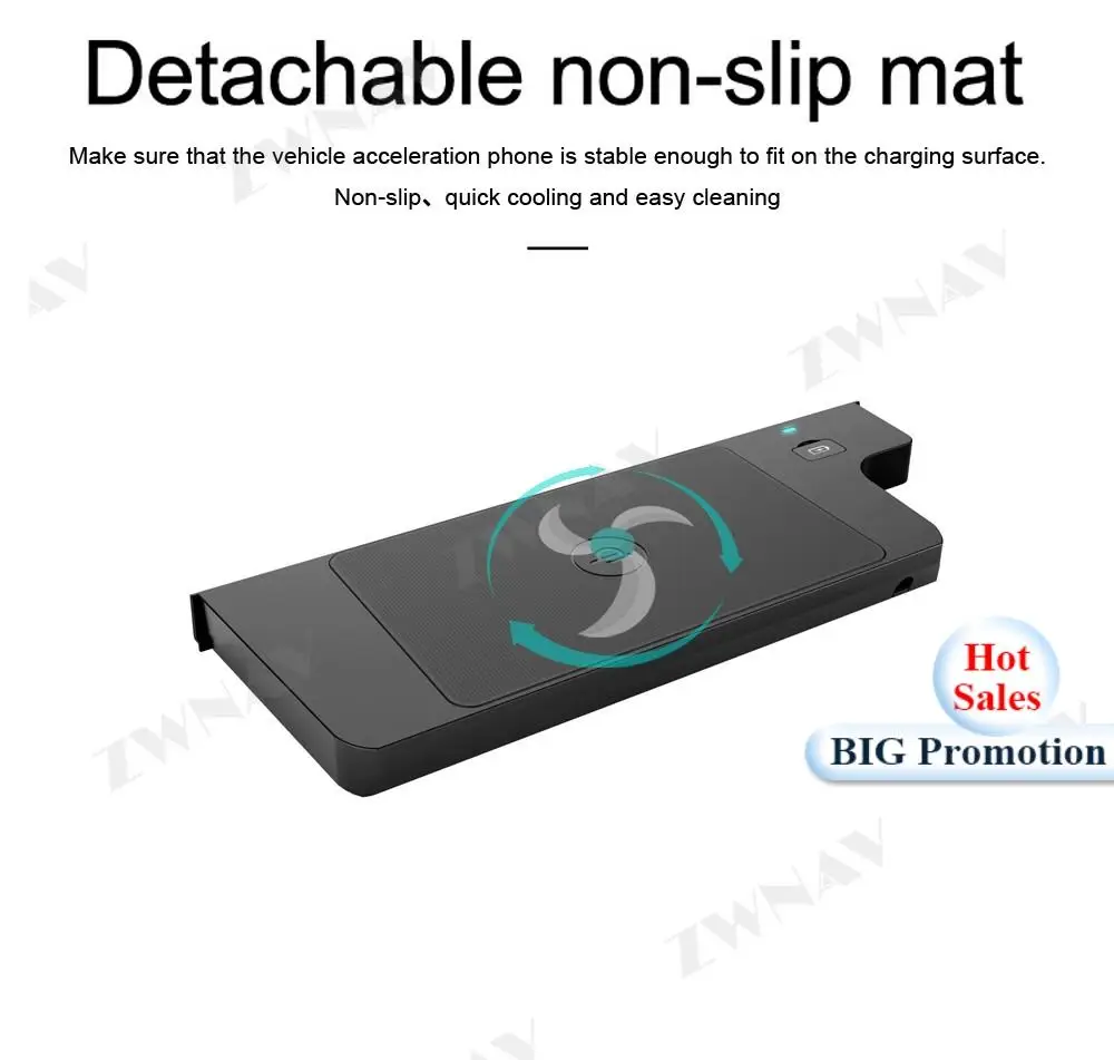 Автомобильное беспроводное зарядное устройство QI быстрая зарядка для Honda Crider 2019