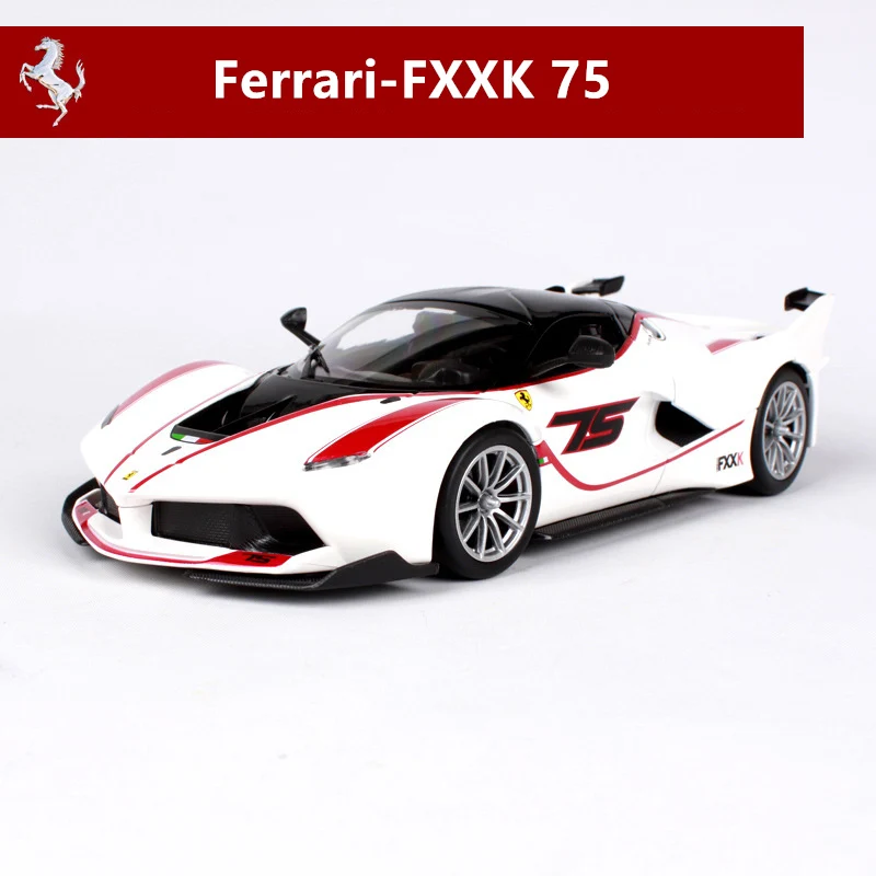 FXXK Bburago 1:24 Ferrari 458, красная модель автомобиля, литая под давлением металлическая модель, детская игрушка, подарок бойфренду, коллекция автомобилей из искусственного сплава - Цвет: FXXK