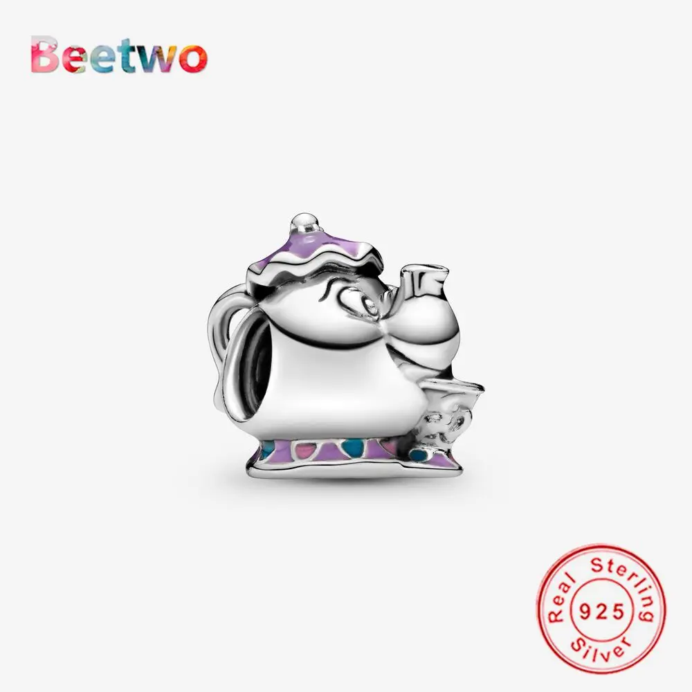 

Fit Original Pandora 925 Sterling Silver Potts & Chip Charm Bracelet Charms Bead 925 Silver Berloque Women DIY Jewelry
