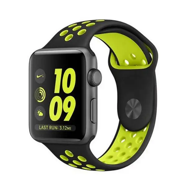 Мягкий силиконовый спортивный ремешок для apple watch ремешок 40 мм 44 мм браслет для iwatch 5 4 3 2 1 дышащий ремешок для часов 42 мм 38 мм