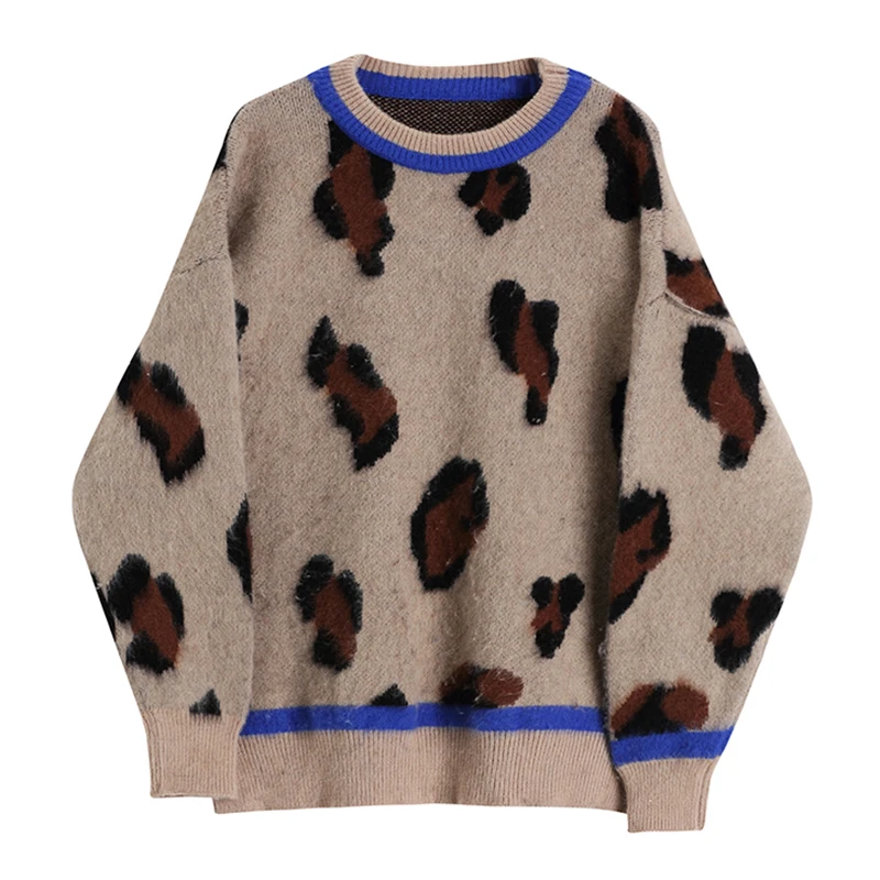 Пуловер женский трикотажный с круглым вырезом и длинным рукавом | Женская одежда