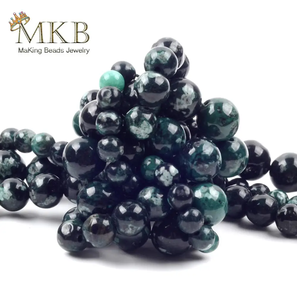 Круглые бусины из натурального полированного стекла радужных цветов для