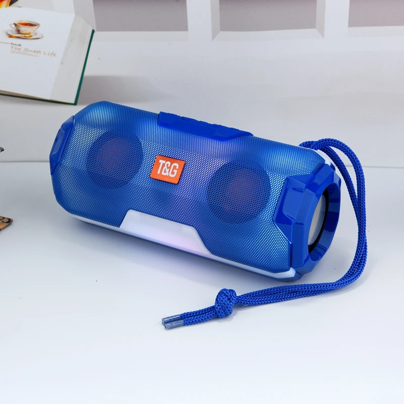 

Portable Bluetooth Speaker 1200mAh Large Capacity Wireless Speaker Outdoor Bass With Audio Interface Radio Computer Sound Bar