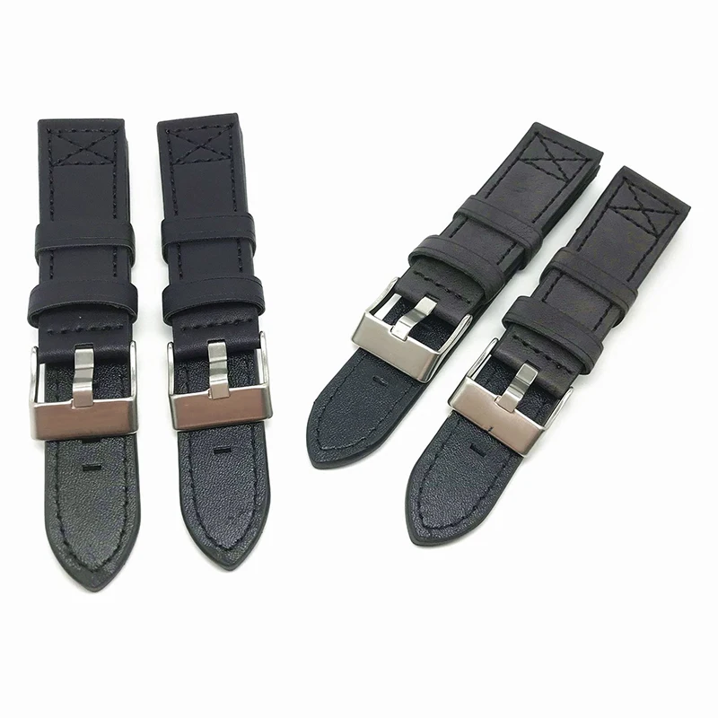 

22mm/24mm Watch Band Genuine Leather Straps Watch Accessories High Quality Watchbands Watch Pin Buckle Band Strap Wrist Belt