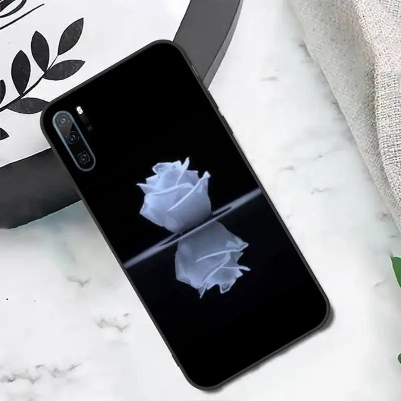 

White Rose Phone Case For Huawei P20 P30 P40 lite Pro P Smart 2019 Mate 10 20 Lite Pro Nova 5t