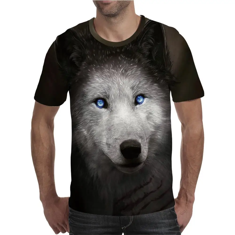 

Новейшая футболка в стиле Харадзюку С 3D принтом волка мужские/женские футболки с коротким рукавом летняя стильная футболка унисекс Одежда ...