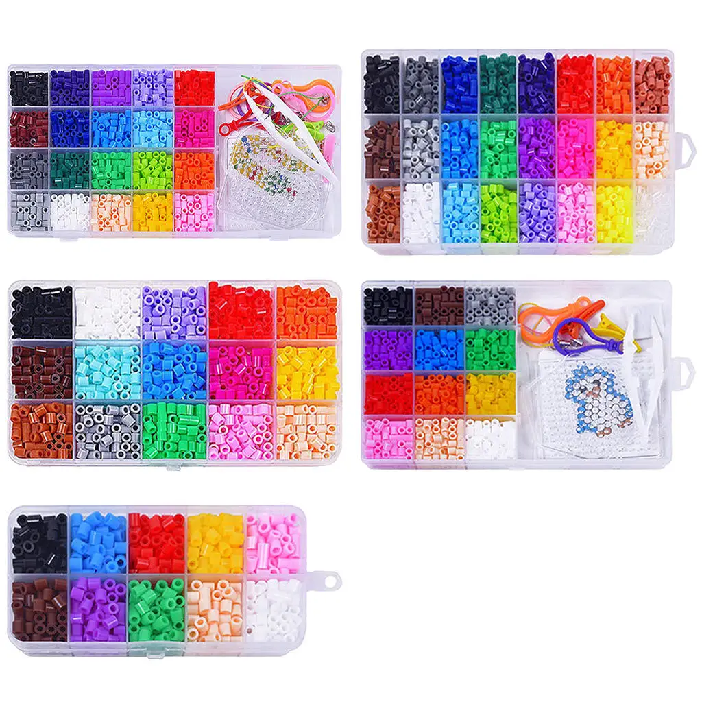

Комплект бусин Perler 5 мм Hama, полный набор бусин с пегбордом и железным 3d-пазлом, игрушка «сделай сам» для детей, креативная игрушка ручной рабо...