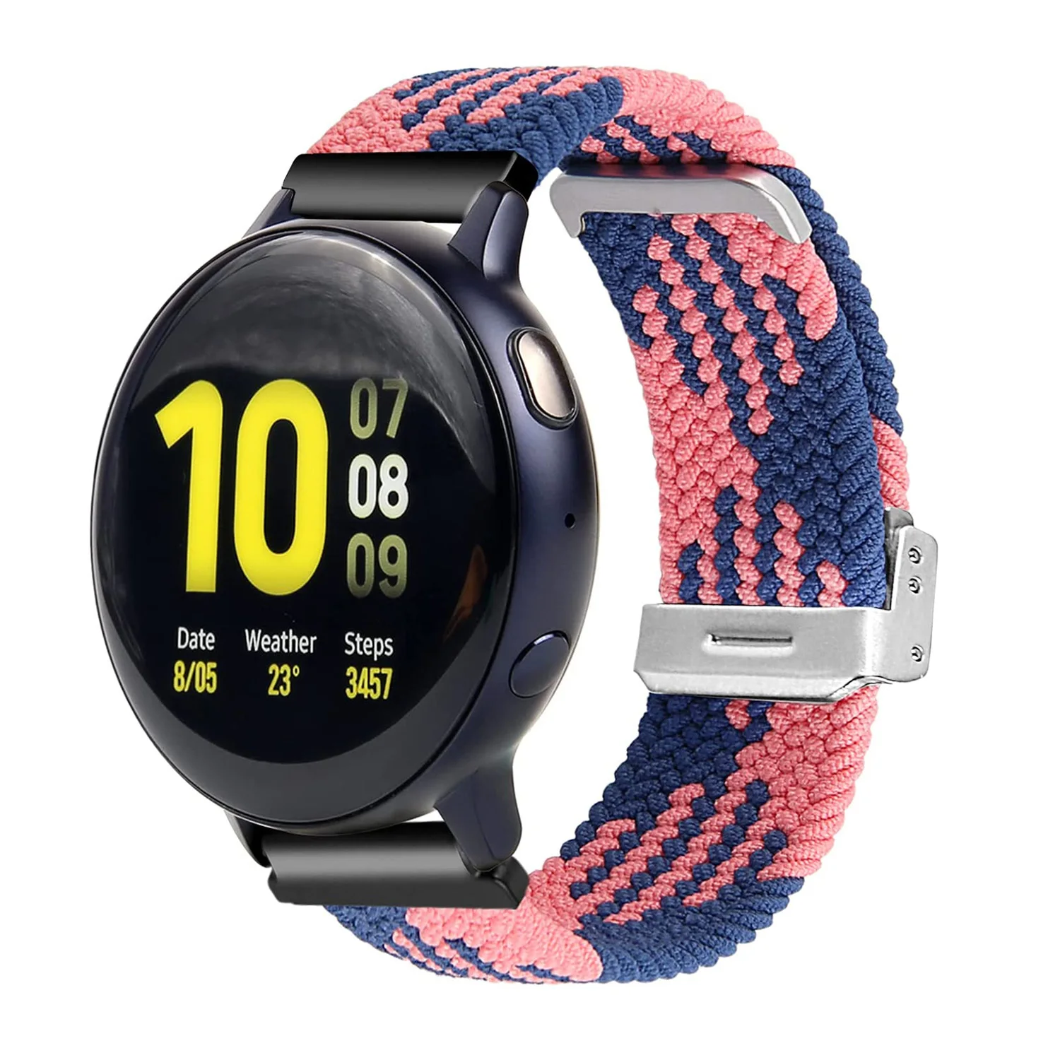 

Adjustable Braided Solo Loop 20mm Band for Samsung Galaxy Watch 42mm Active 2 40mm 44mm Gear S2 Nylon Strap for Amazfit gts 2