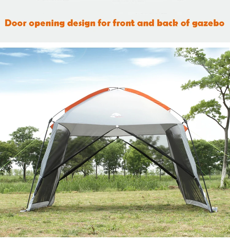 

High Quality Single Layer 320*320*240cm Ultralarge 4-8person Family Party Gardon Beach Camping Tent Gazebo Sun Shelter