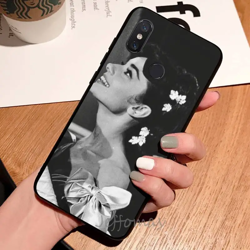 

Audrey Hepburn famous actor luxury design shell Phone Case For Xiaomi Redmi note 7 8 9 t max3 s 10 pro lite