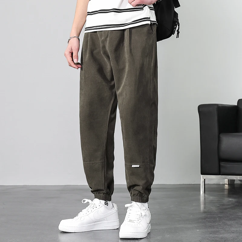 

Pants men's overalls spring and autumn Korean fashion band casual sports winter student pants fashion brand Shorts for boy bermu